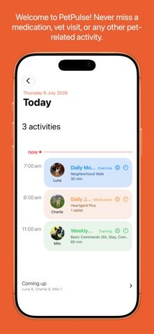 Pet Health &  Meds - PetPulse iPhone screenshot