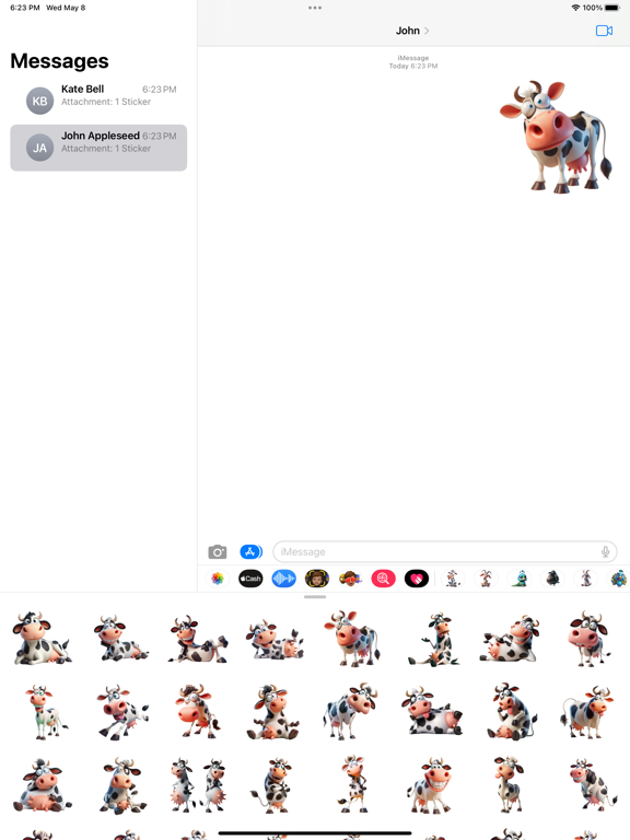 Screenshot #4 pour Goofy Cow Stickers