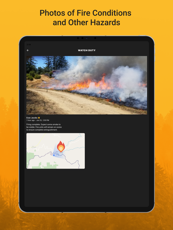 Watch Duty: Wildfire Maps iPad screenshot 4 - News app