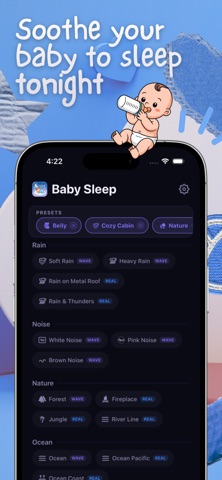Baby Sleep - Sounds & Lullaby iPhone screenshot