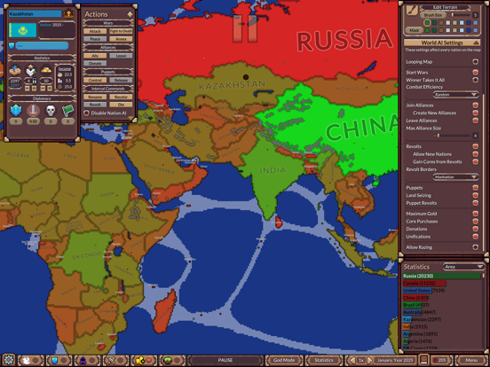 Ages of Conflict World War Sim iPad screenshot 8 - Games app