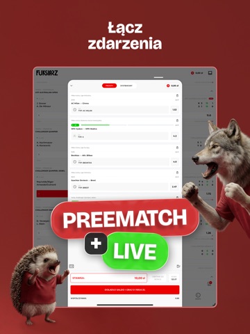 Fuksiarz zakłady bukmacherskie iPad screenshot 2
