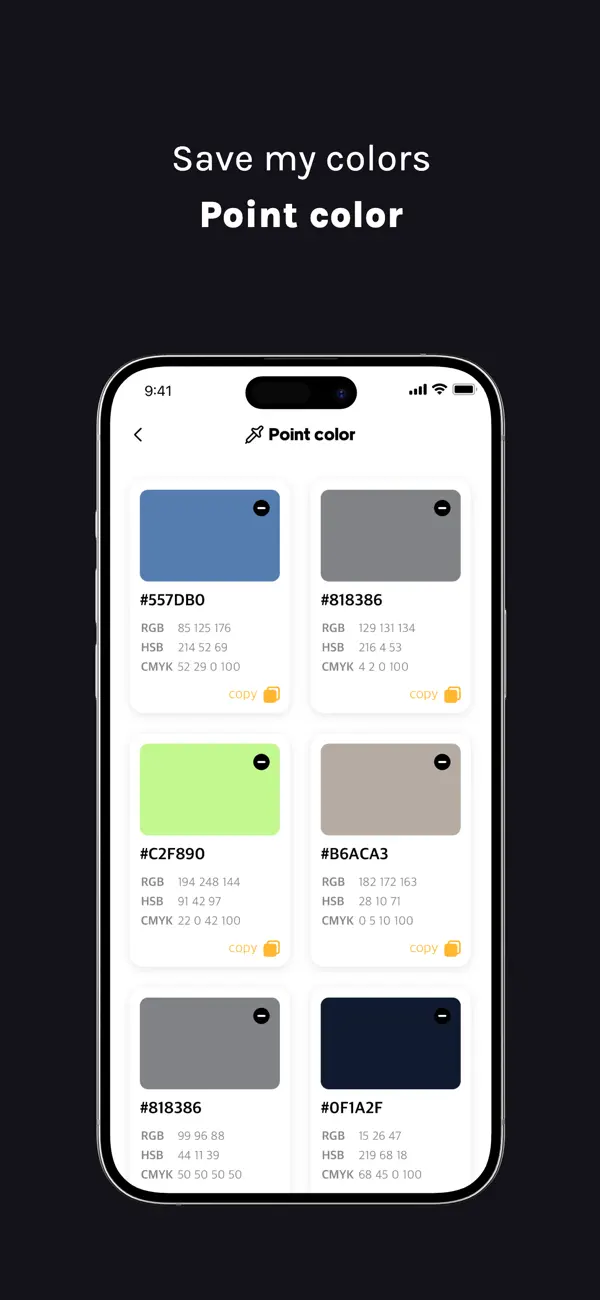 Screenshot #2 pour Colorvalue - Get color values