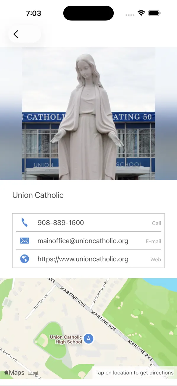 Screenshot #2 pour Union Catholic High School