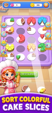 Cake Sort Puzzle - Cafe Story screenshot