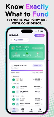 BillsPaid: Bill Tracker screenshot