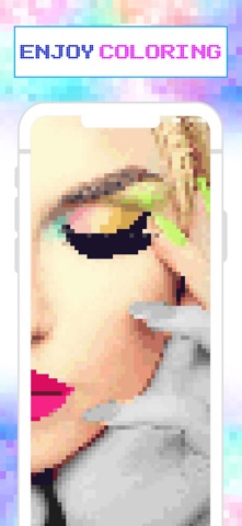 Pixel Art Book Paint By Number iPhone screenshot