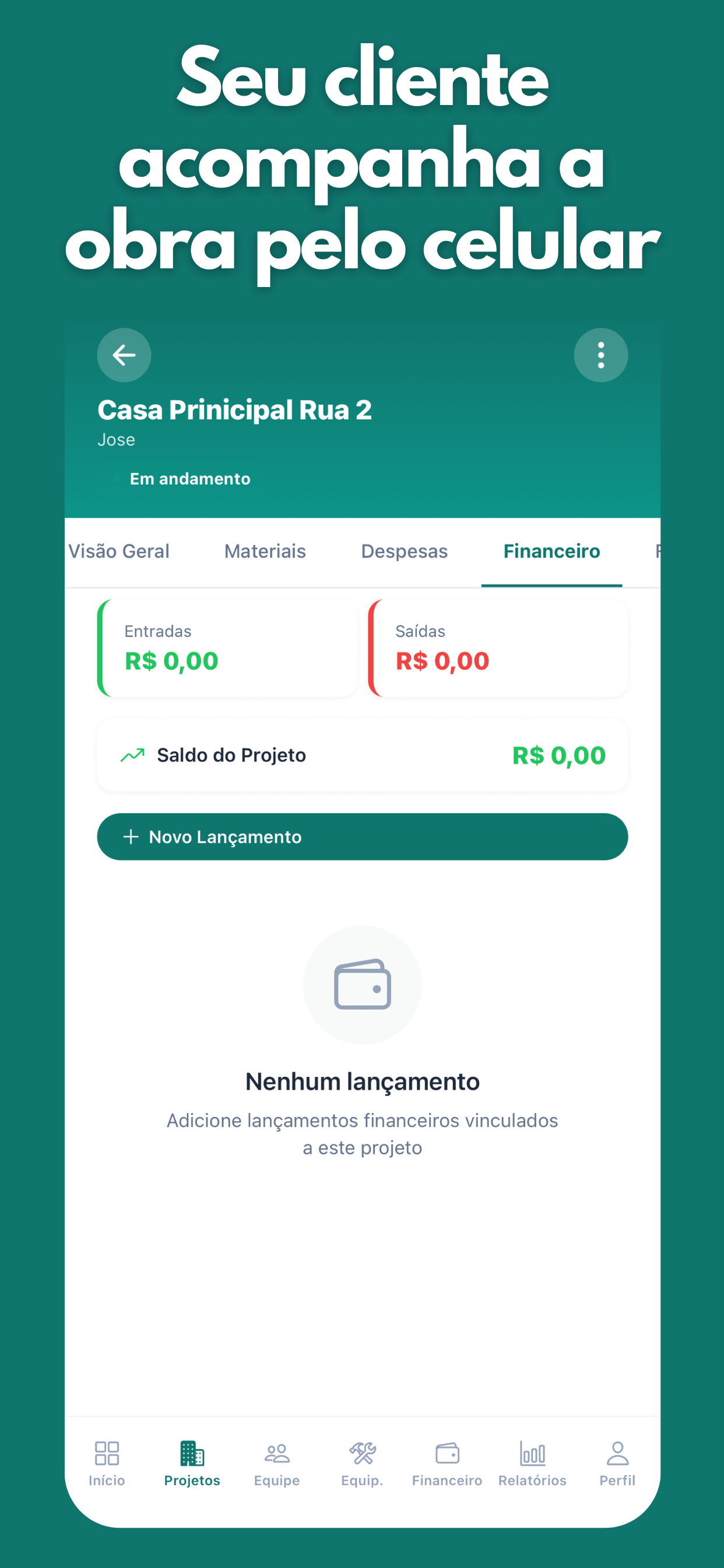 Controle de Obras e Construção