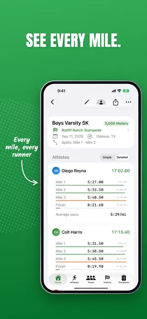 XC Team Timer screenshot 4