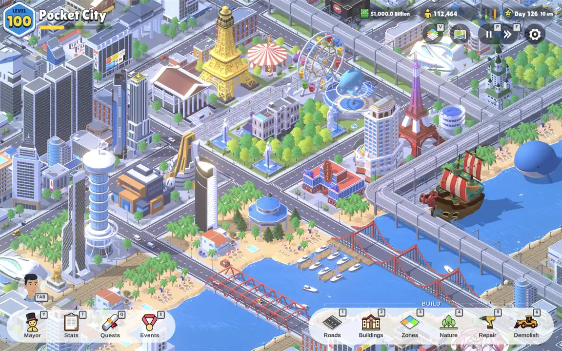 Pocket City 2 iPhone-skjermbilde 1