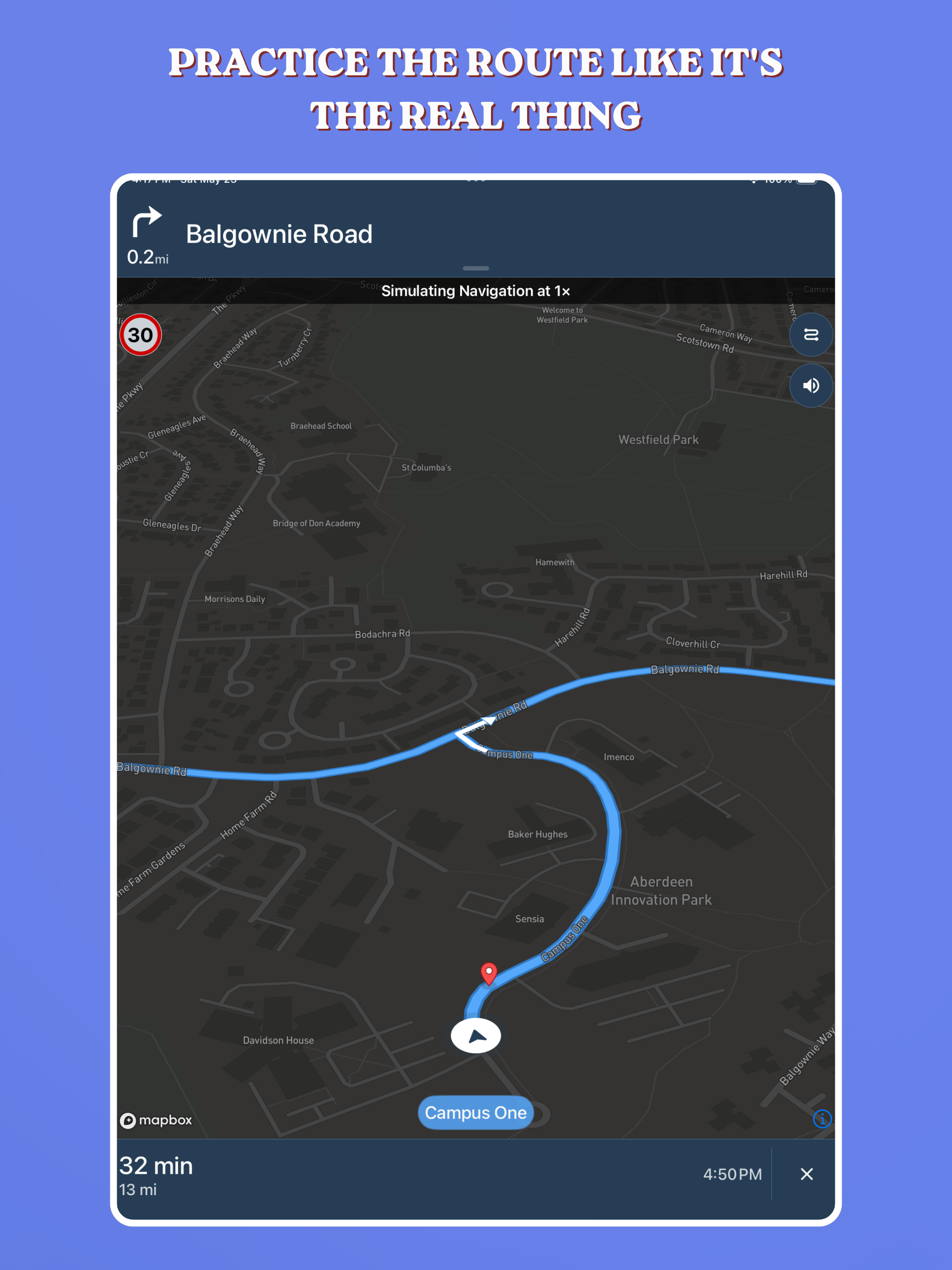 Driving Exam Test Routes