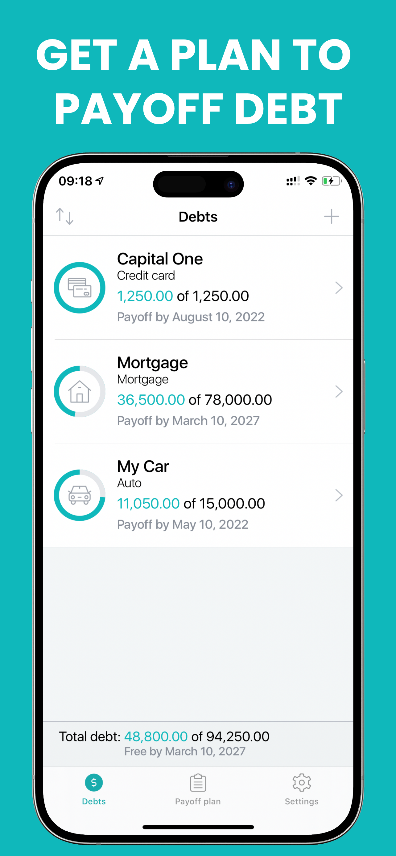 Debt Payoff Box: Snowball Plan