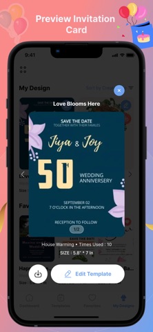 Invitation Design & Card Maker Screenshot 6 of 8