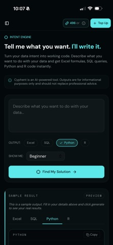 Cyphent screenshot