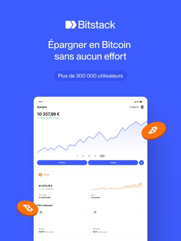 Bitstack : Épargner en Bitcoin iPad screenshot 1