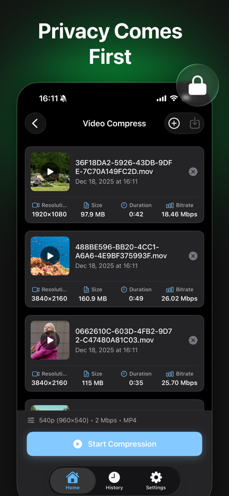 VideoSlimmer - Compress Videos screenshot 5
