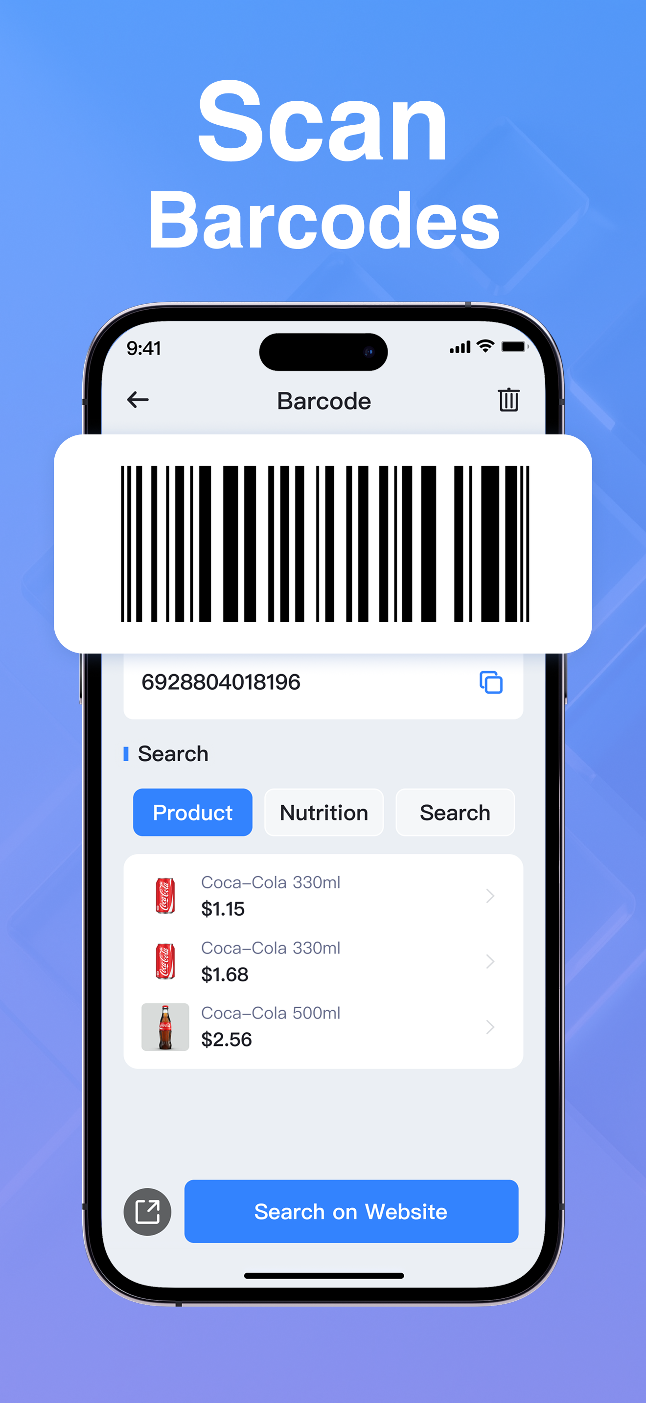 QR Code & Barcode Scanner Pro. screenshot 2
