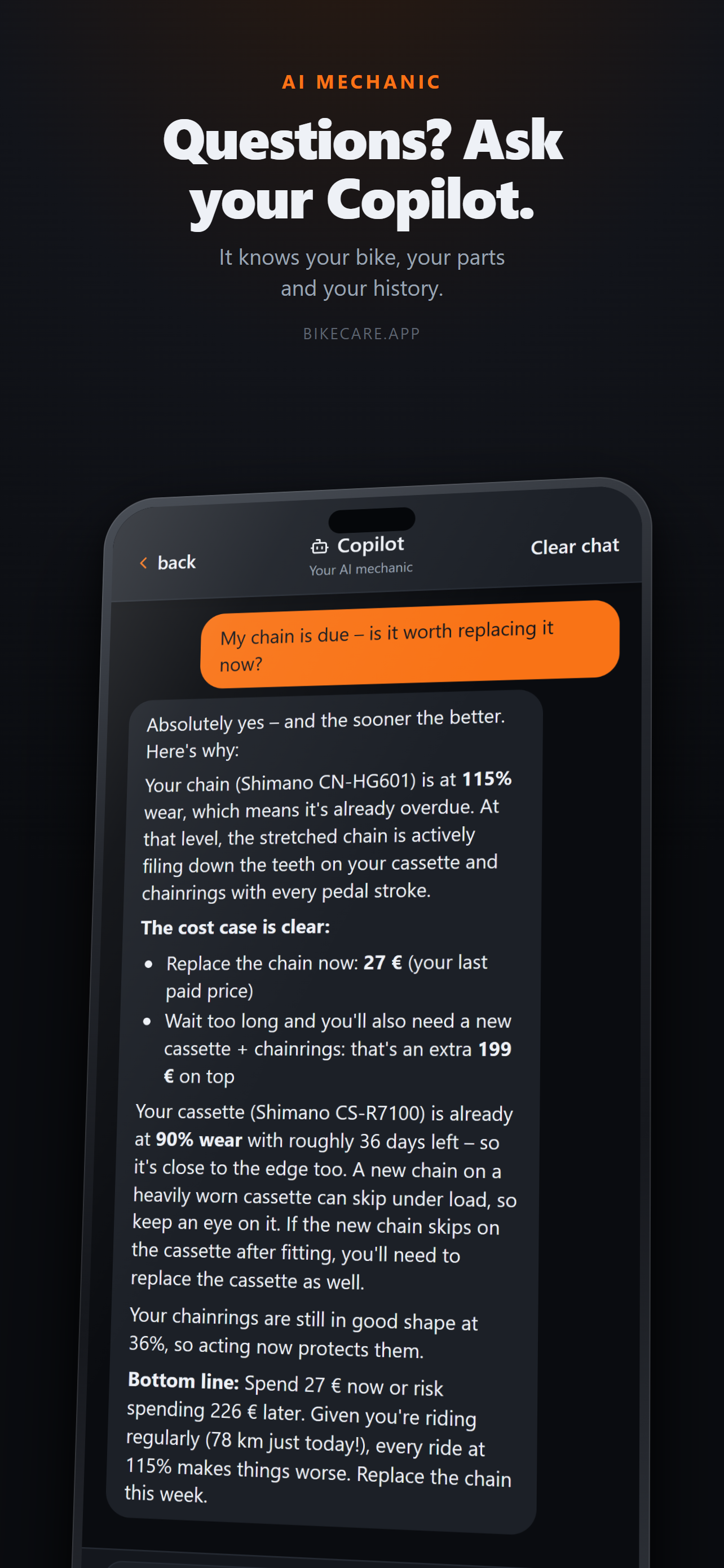 BikeCare - Bike Maintenance screenshot 5