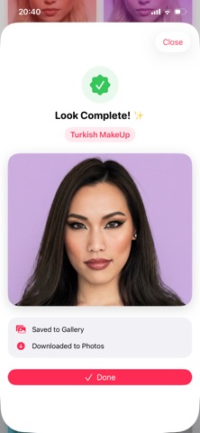 LensMake - AI Makeup Artist iPhone screenshot