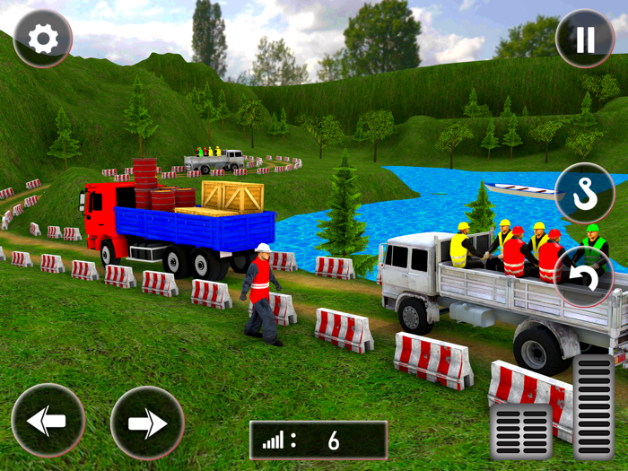 Hill Truck Driving Cargo Game