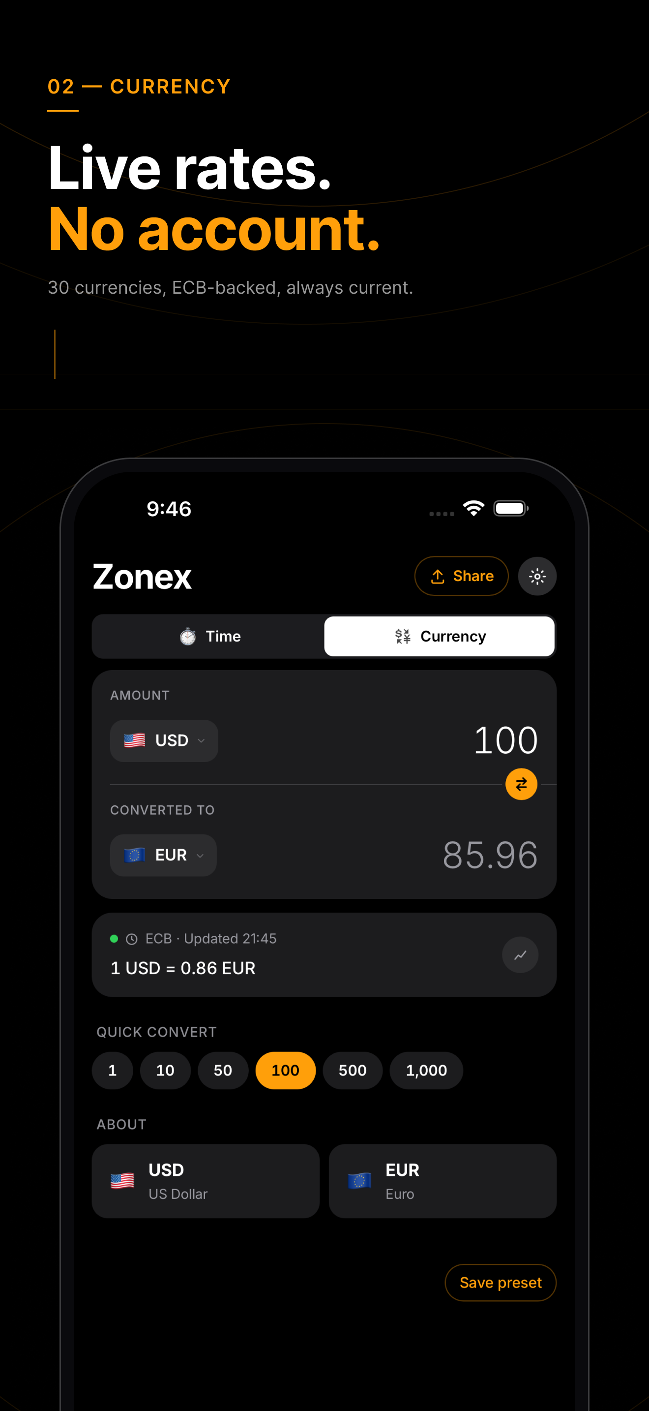 Zonex Time & Currency