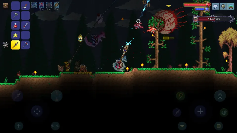 Captura de pantalla de Terraria en iPhone 4