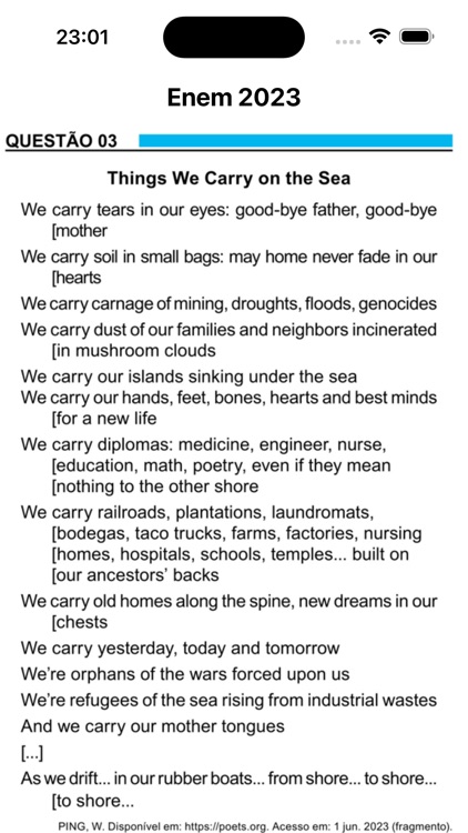 Prova Enem 2023