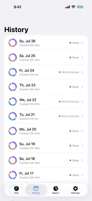 24h Dial — Daily Time Tracker screenshot 2