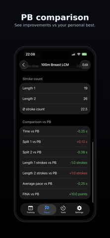 Tracked - Swim Training Log screenshot