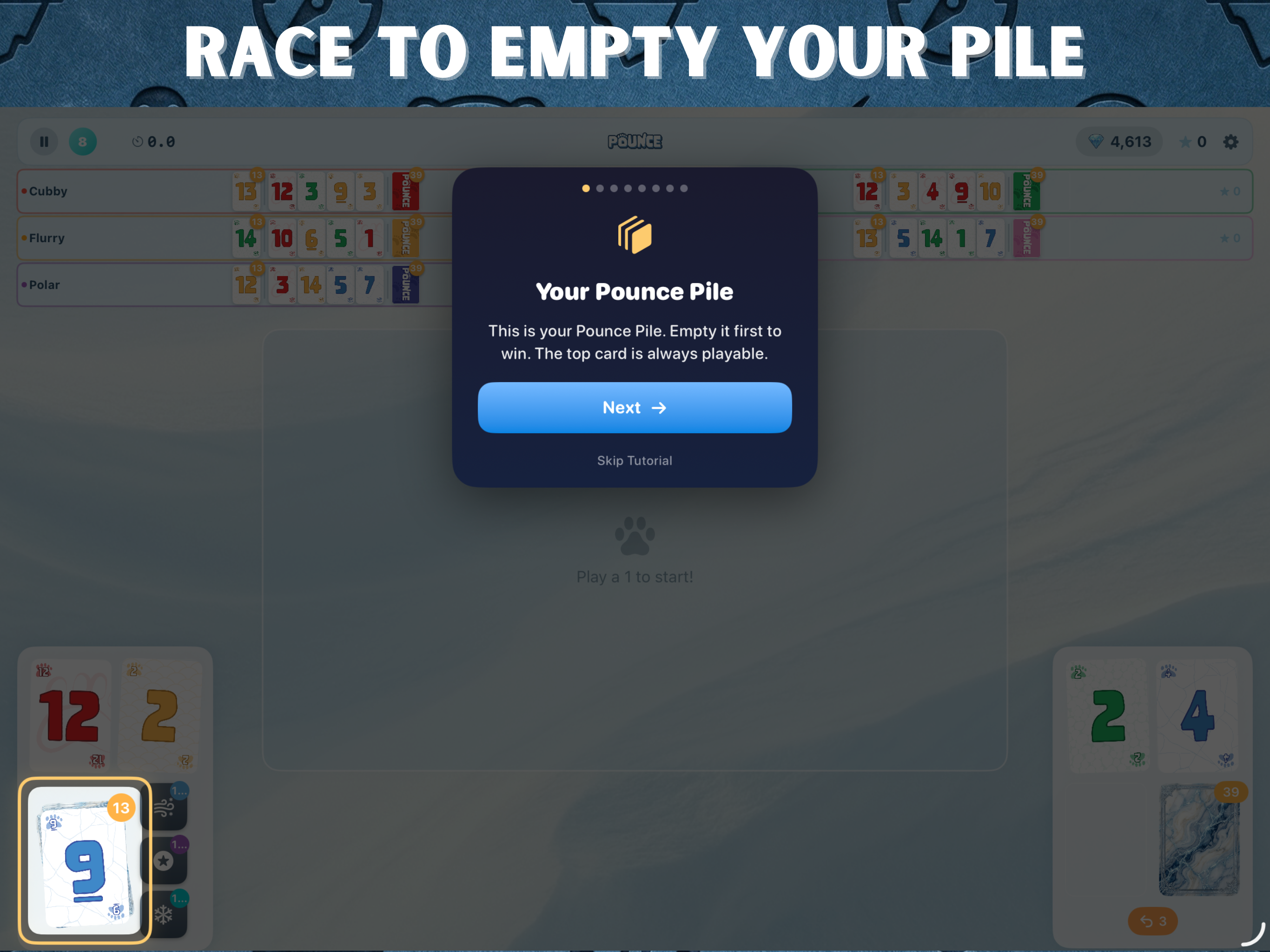 Polar Pounce: Nertz Card Game screenshot 8