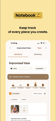 OnceClay - Ceramics Notebook Screenshot 1 of 6