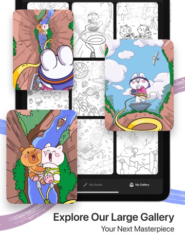 Infinity Coloring Book: Infini iPad screenshot
