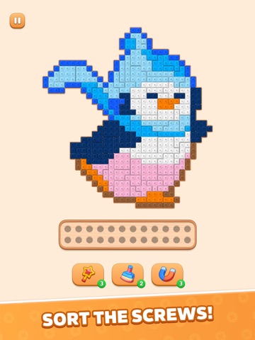 Wood Screw Sort: Pixel Puzzle iPad screenshot