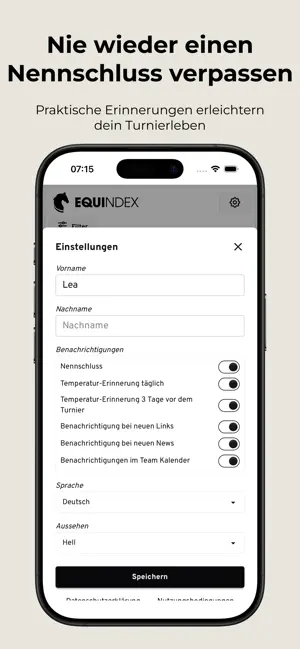 Equindex - Reitturnier App iPhone screenshot 4