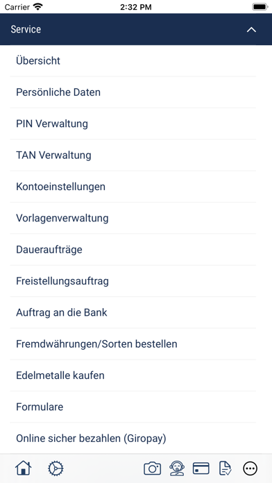 Degussa Bank Banking+Brokerage Screenshot