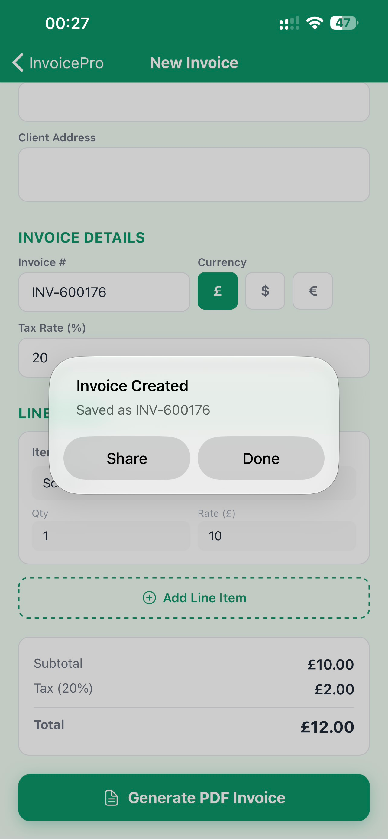 InvoicePro: Invoices Made Easy screenshot 7