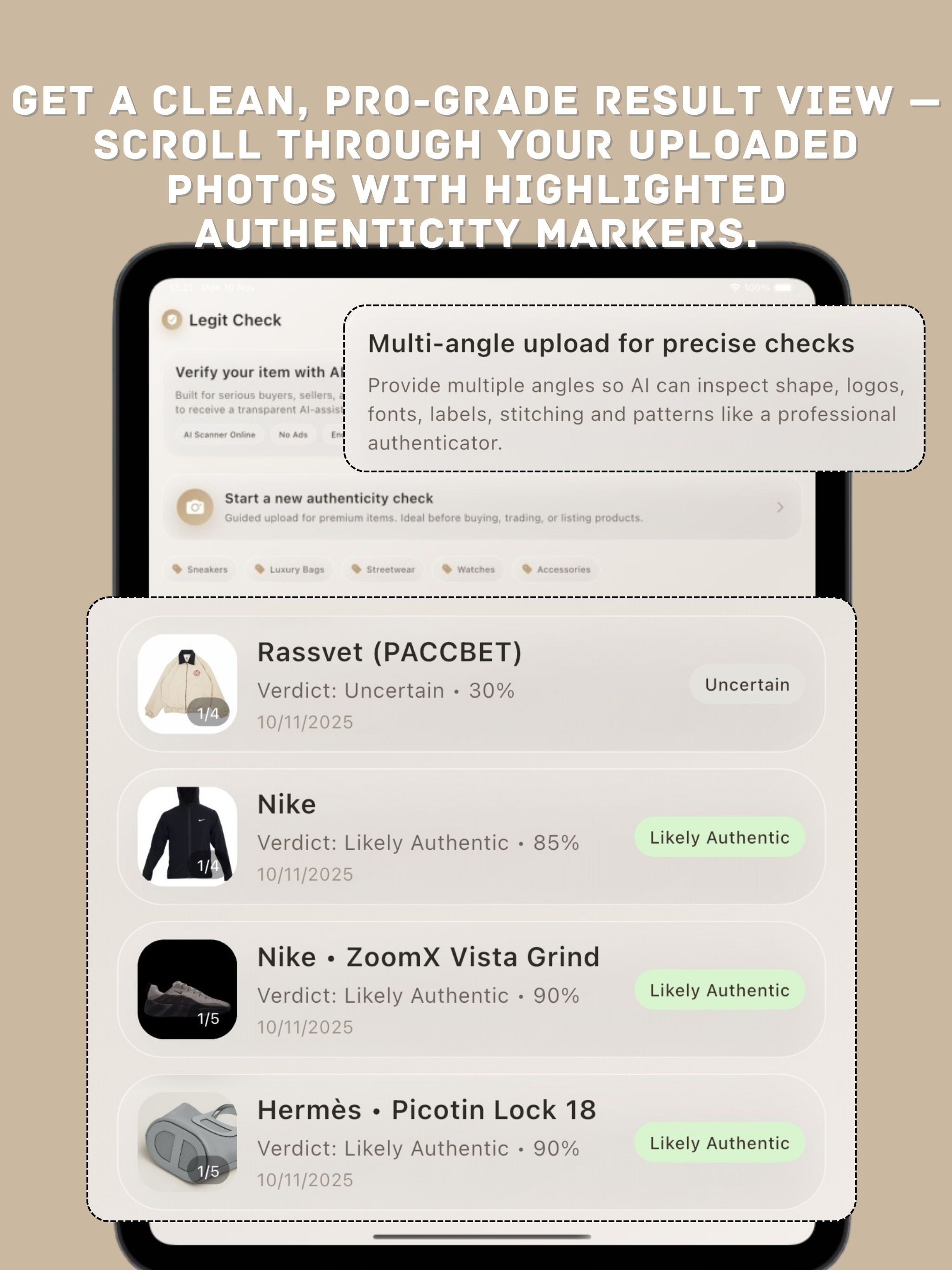 AI Legit Check Authentication screenshot 9