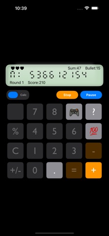 Digit Invader Calculator screenshot
