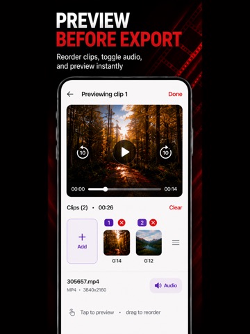 Video Cutter and Merger Pro iPad screenshot