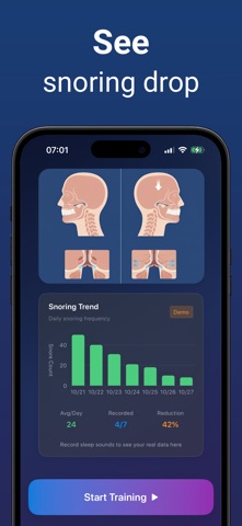 SnoreLess: Recorder & Tracker Screenshot 2 of 8