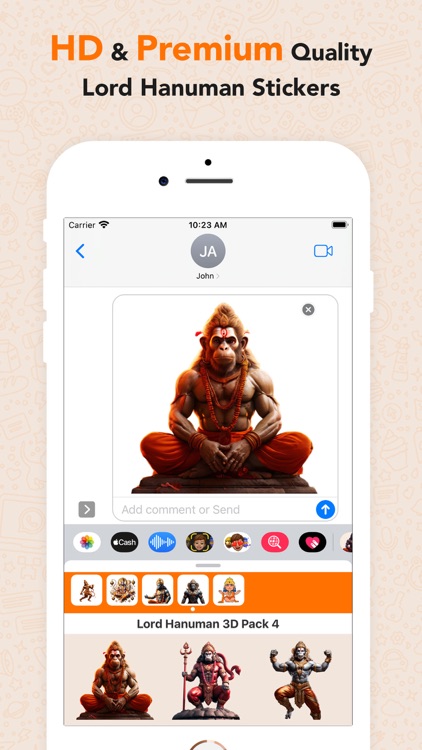 Lord Hanuman 3D Stickers