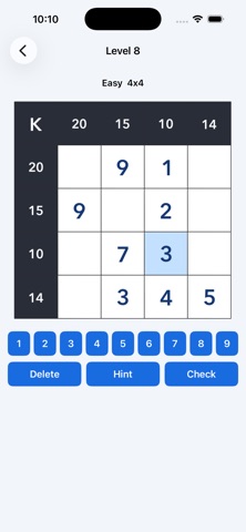 Kakuro Number Quest iPhone screenshot