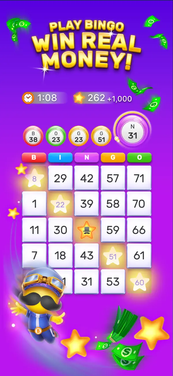 #1. Bingo Stars - Win Real Money (iOS) 作者: Lucky Day Entertainment, Inc.