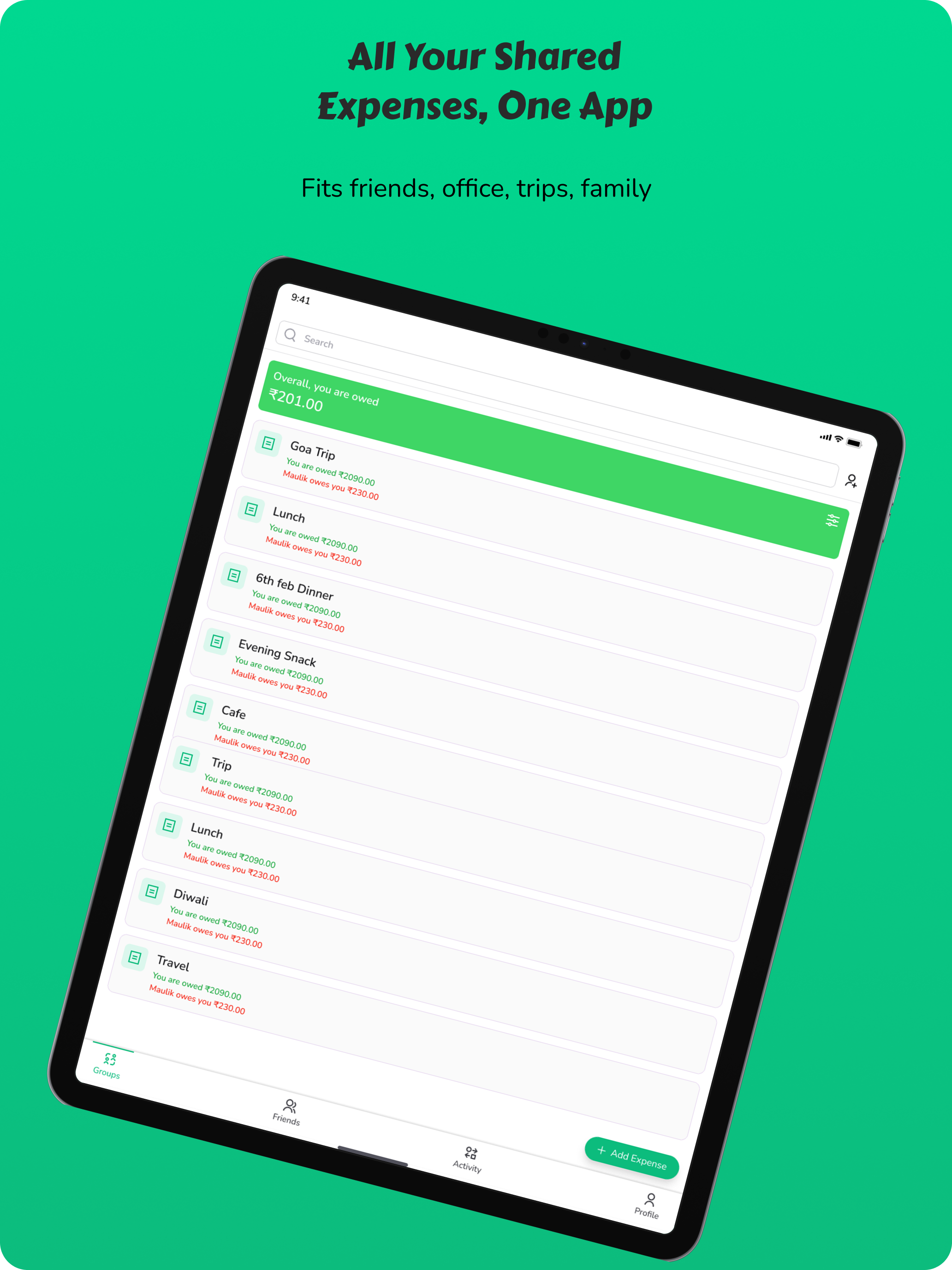 Split Sense - Split Expenses screenshot 12
