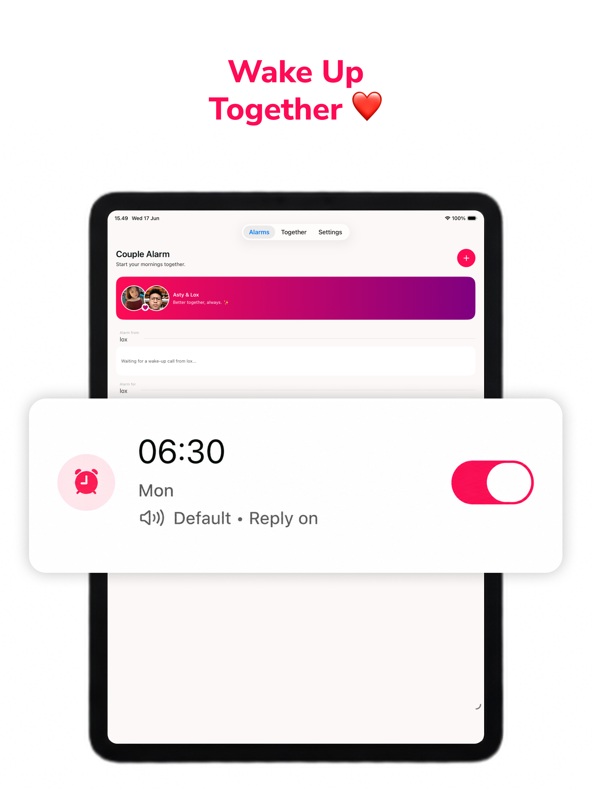 Couple Alarm: Wake Challenge screenshot 13
