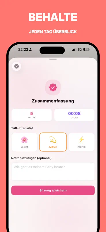 Kindsbewegungen Zähler screenshot 3 of 4