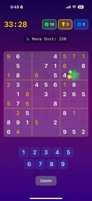 Magic Spell Sudoku screenshot 3