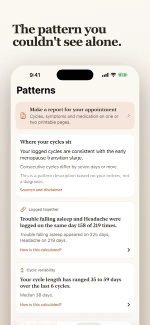 Alva: Menopause & HRT Tracker screenshot 1