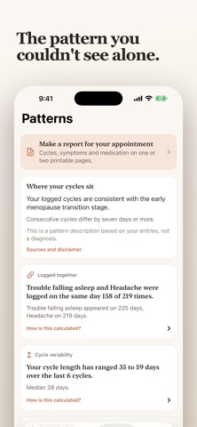 Alva: Perimenopause Tracker screenshot 1