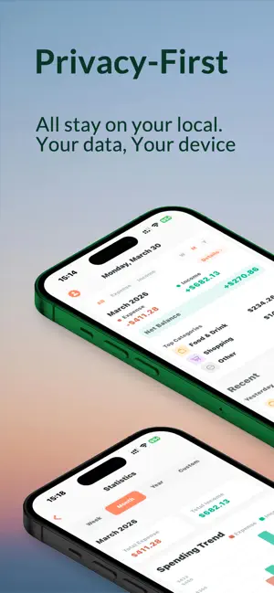 PrivaSpend: Fast AI Ledger screenshot 1